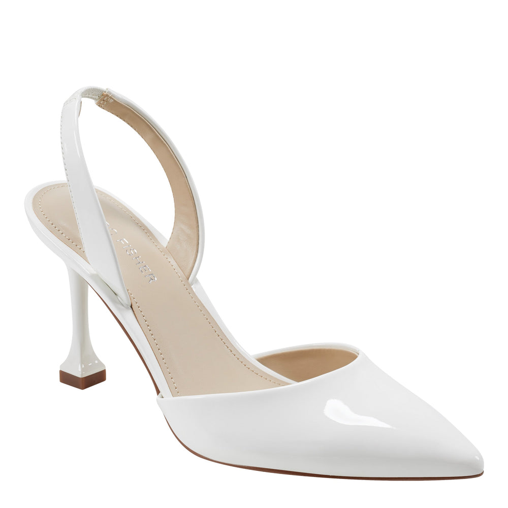 Hadya Slingback Pump - White
