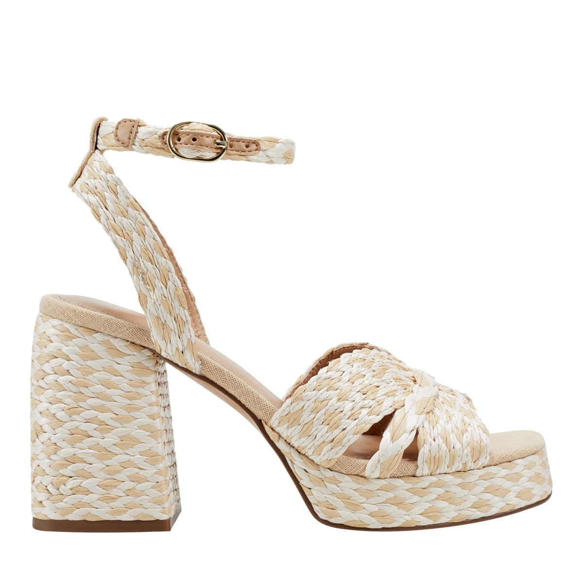 Janie Platform Sandal - Light Natural