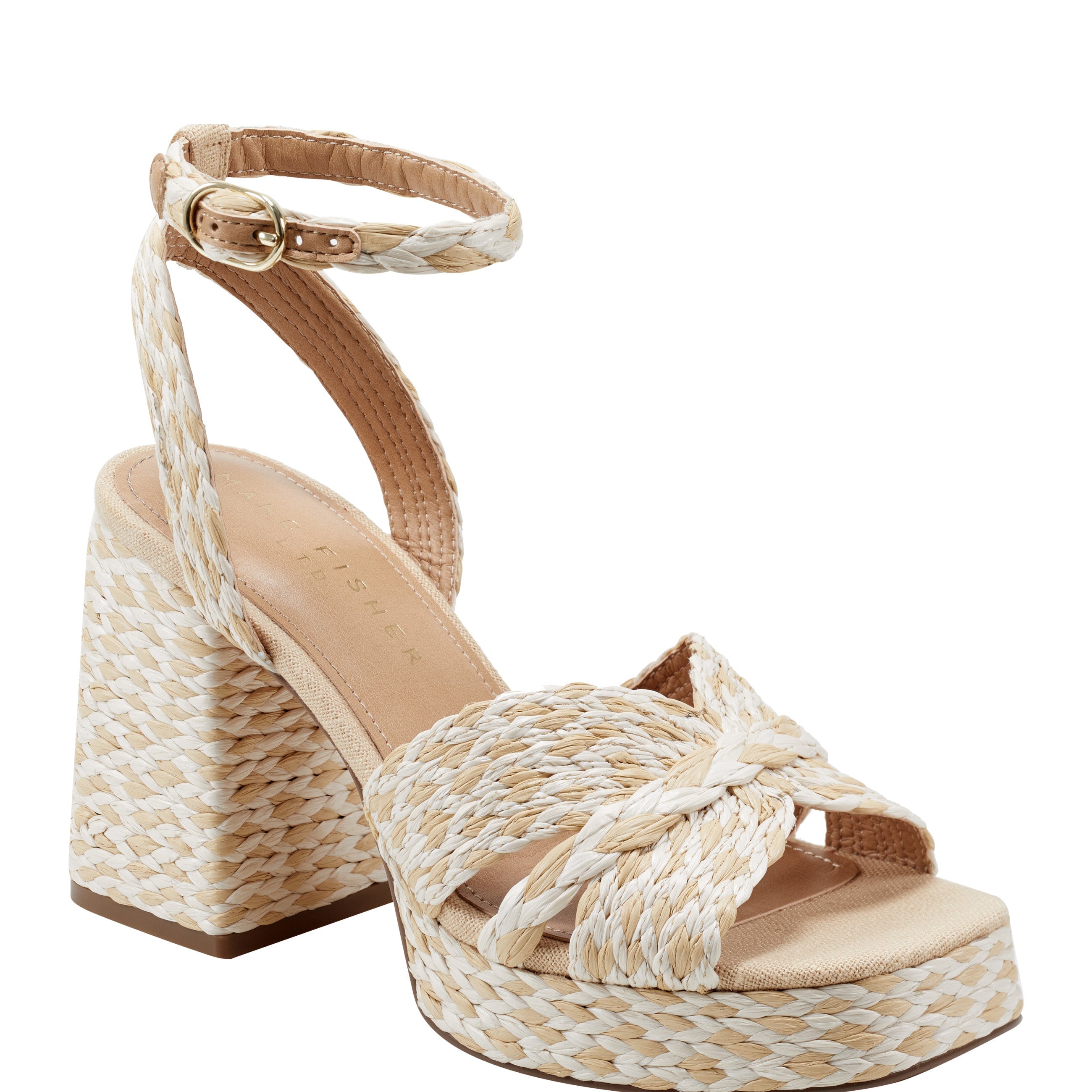 Janie Platform Sandal - Light Natural