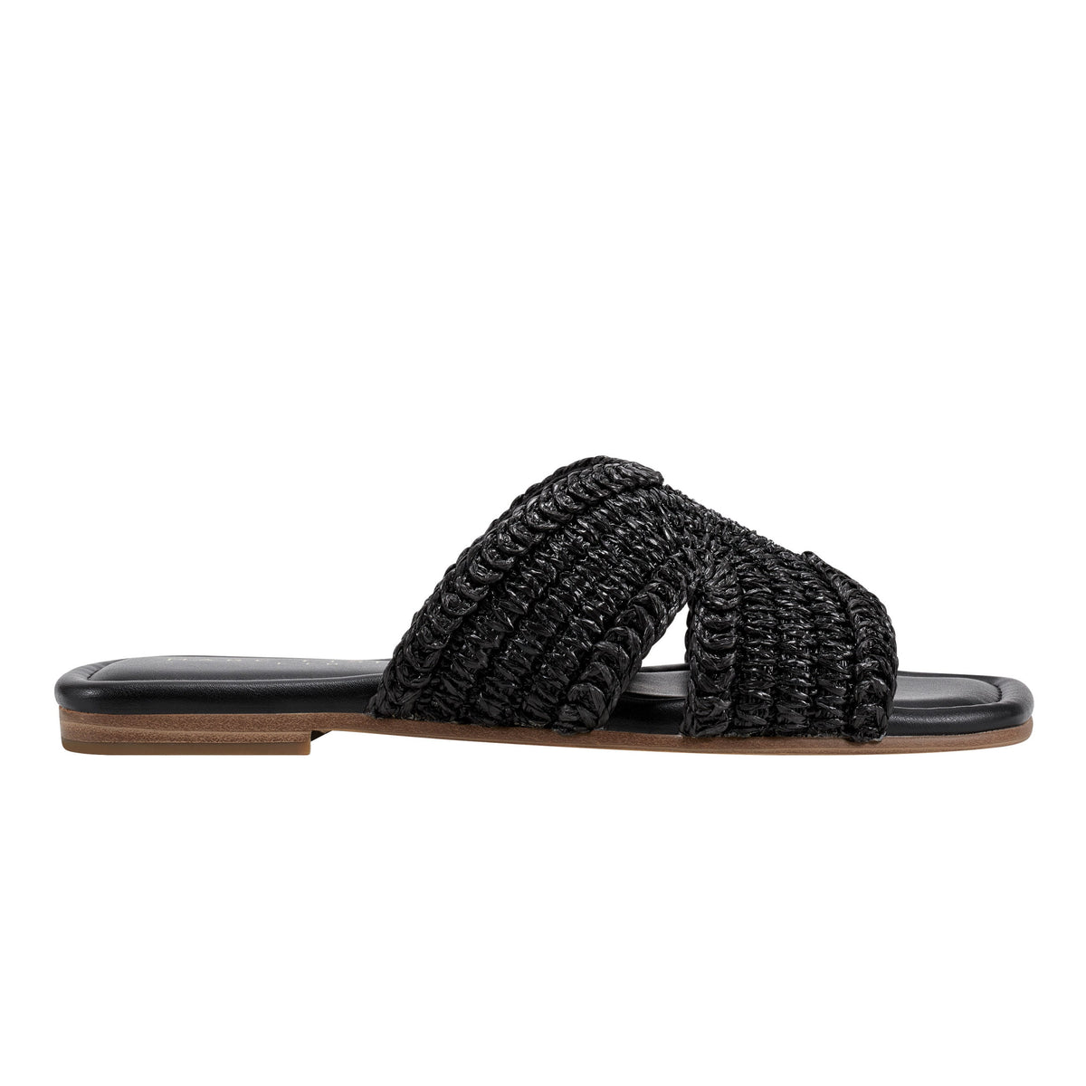 Narda Flat Sandal - Black