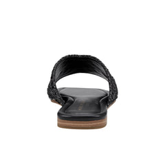 Narda Flat Sandal - Black