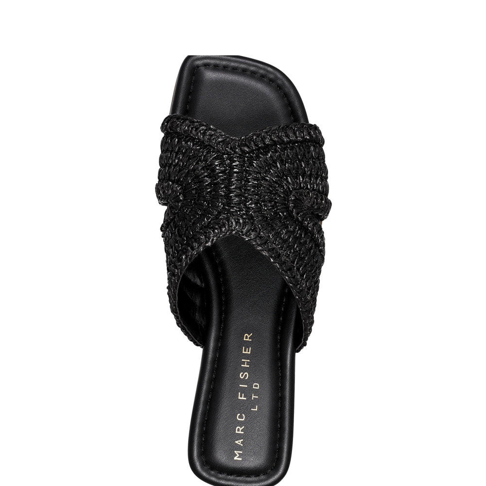 Narda Flat Sandal - Black