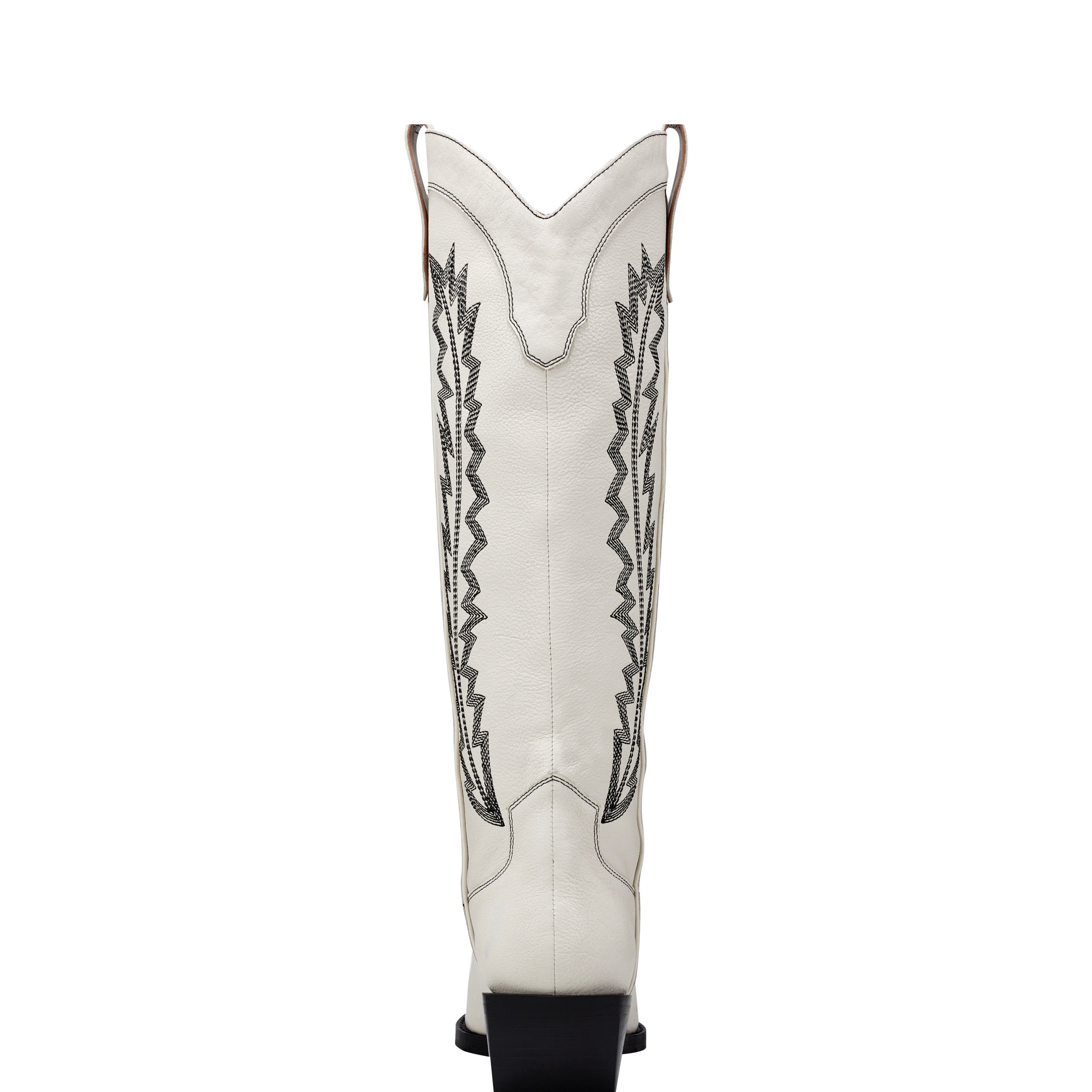 Roselle Western Boot - Chic Cream Leather