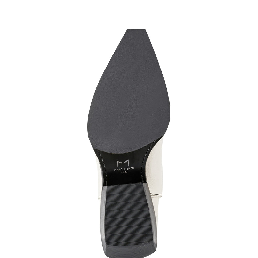 Roselle Western Boot - Chic Cream Leather