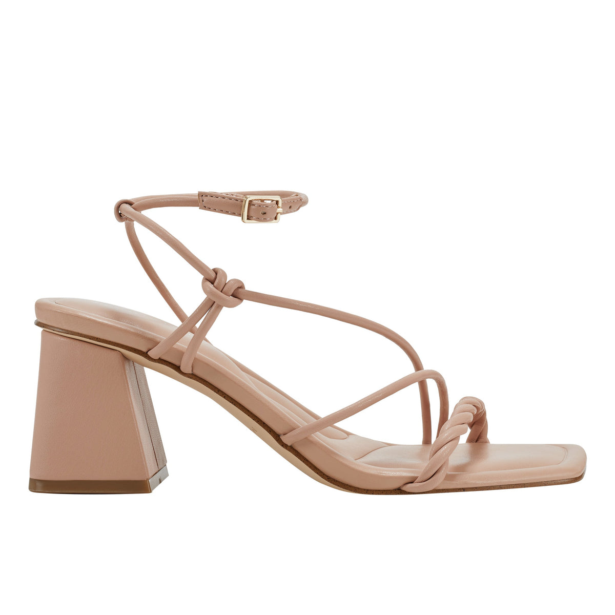 Meggiane Block Heel Sandal - Light Natural