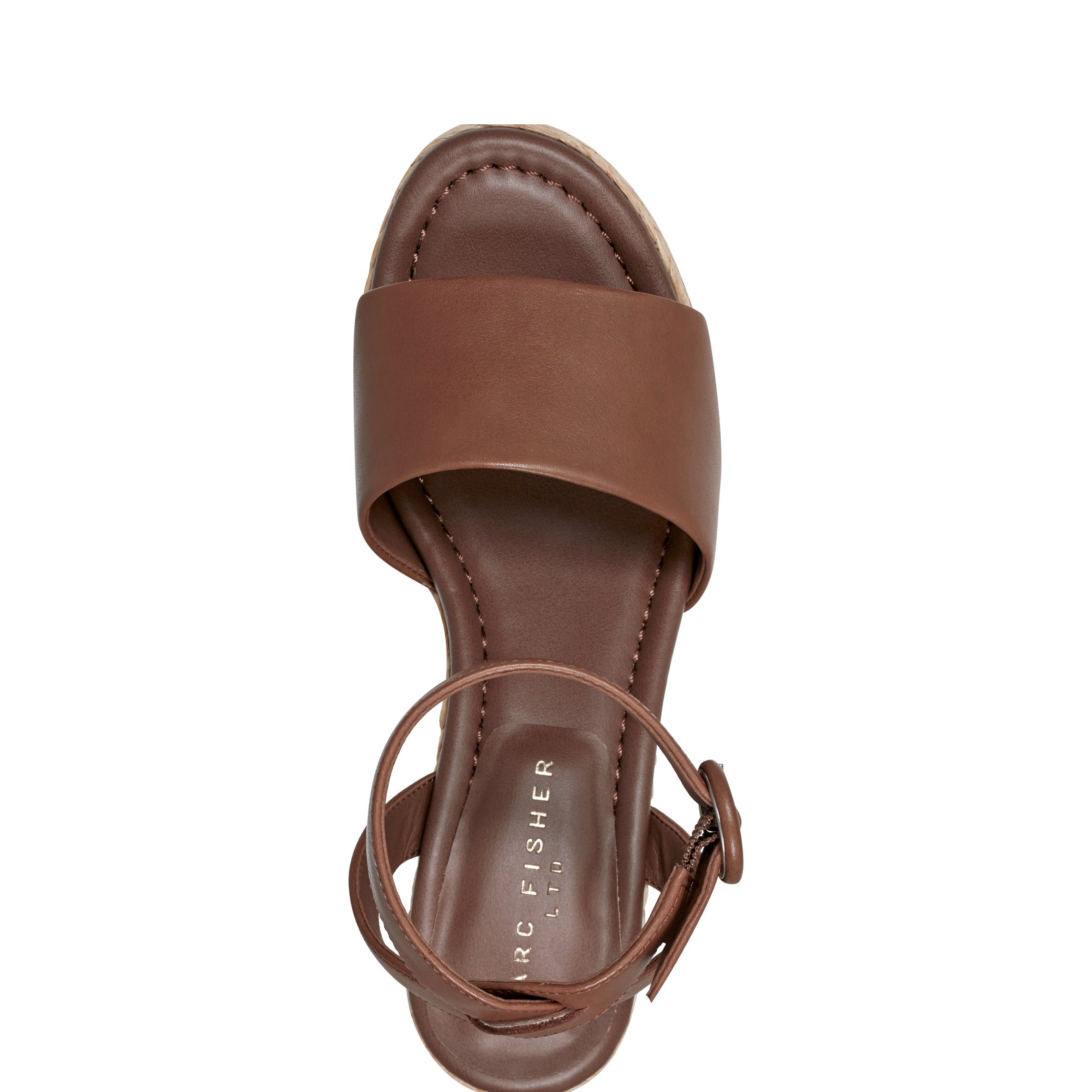Palyca Platform Espadrille Sandal - Brown Leather