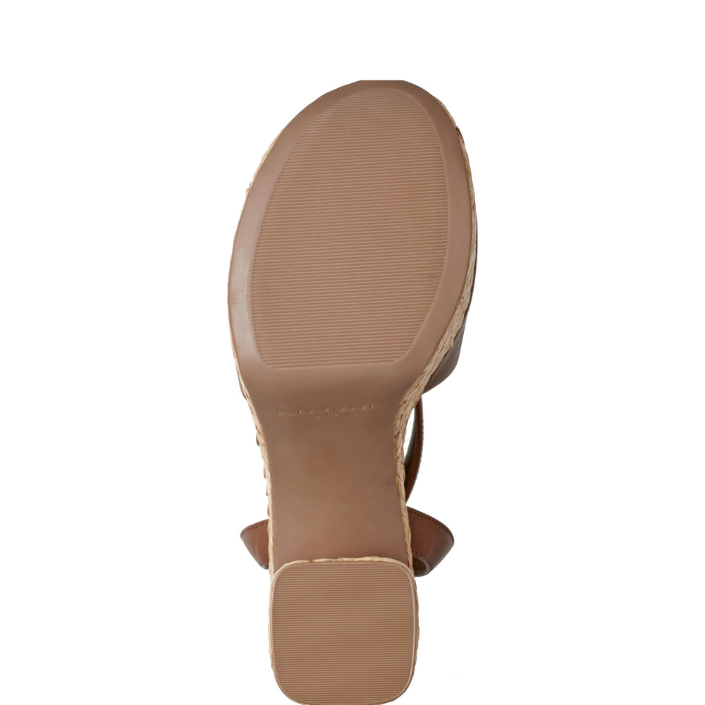 Palyca Platform Espadrille Sandal - Brown Leather