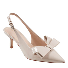 Allon Bow Slingback Pump - Light Natural Patent