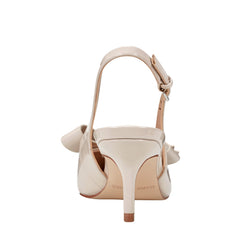 Allon Bow Slingback Pump - Light Natural Patent