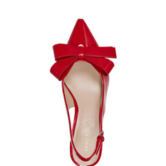 Allon Bow Slingback Pump - Red Patent