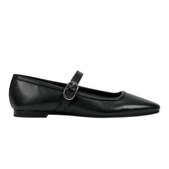 Garissa Mary Jane Ballet Flat - Black Leather