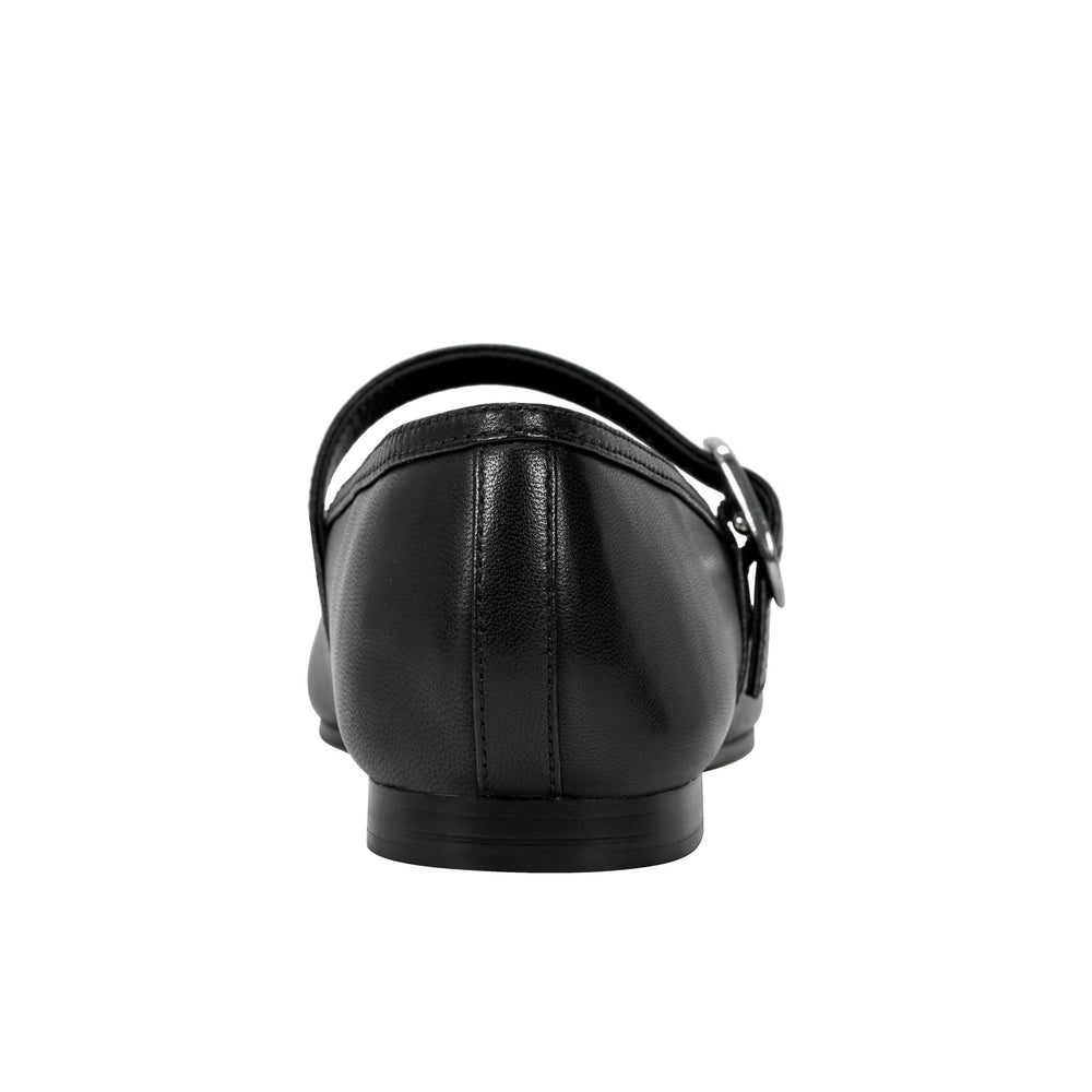 Garissa Mary Jane Ballet Flat - Black Leather
