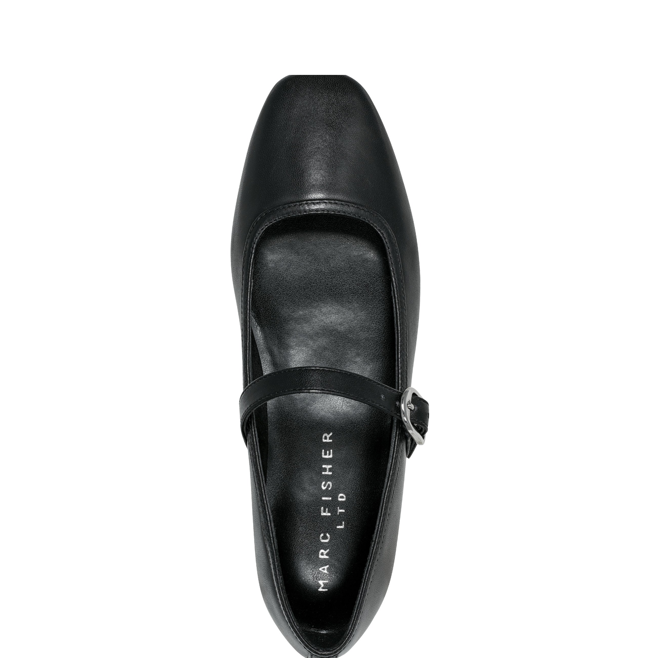 Garissa Mary Jane Ballet Flat - Black Leather