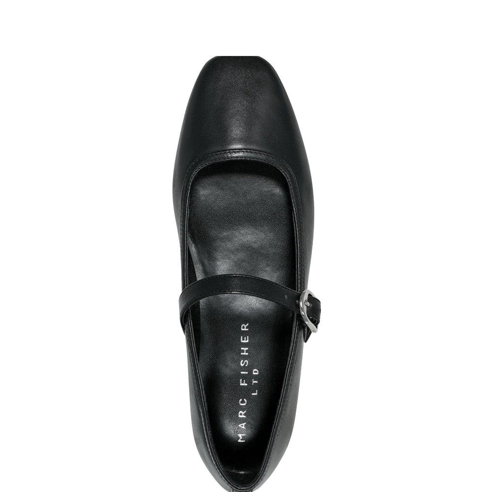 Garissa Mary Jane Ballet Flat - Black Leather