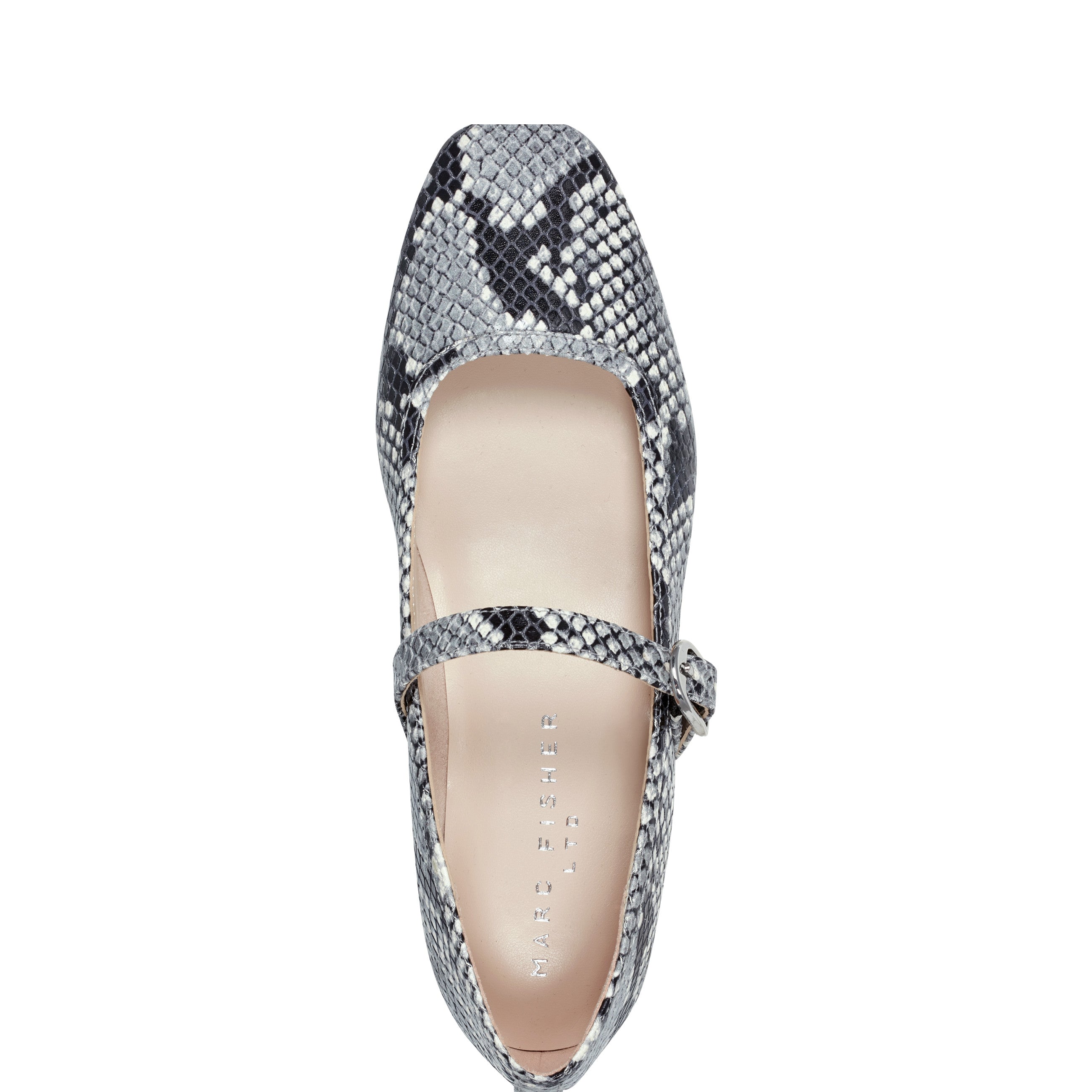 Garissa Mary Jane Ballet Flat - Natural Snake
