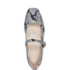 Garissa Mary Jane Ballet Flat - Natural Snake