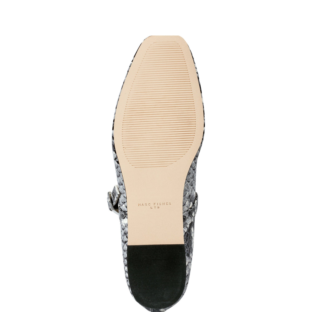 Garissa Mary Jane Ballet Flat - Natural Snake