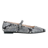 Garissa Mary Jane Ballet Flat - Natural Snake