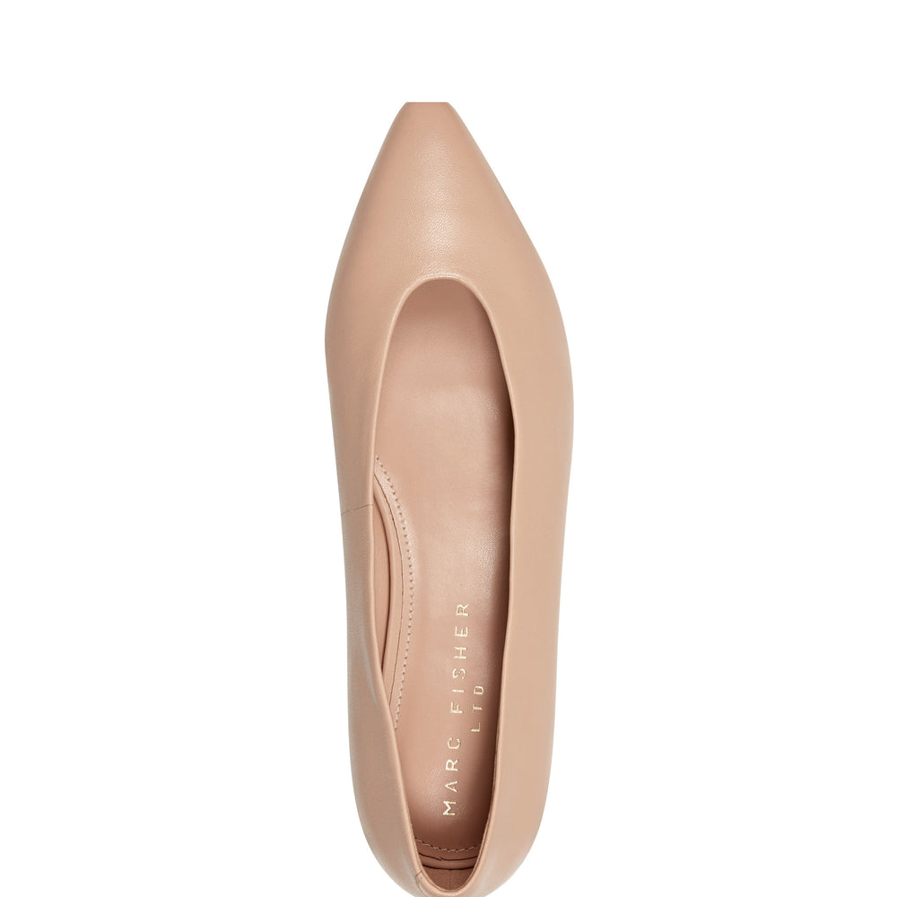 Gunner Pointed Toe Flat - Natural Leather
