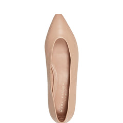 Gunner Pointed Toe Flat - Natural Leather