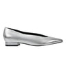 Gunner Pointed Toe Flat - Silver