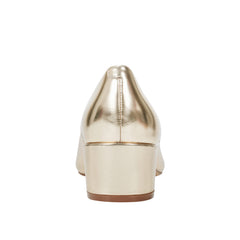 Luccie Mary Jane Pump - Gold Leather