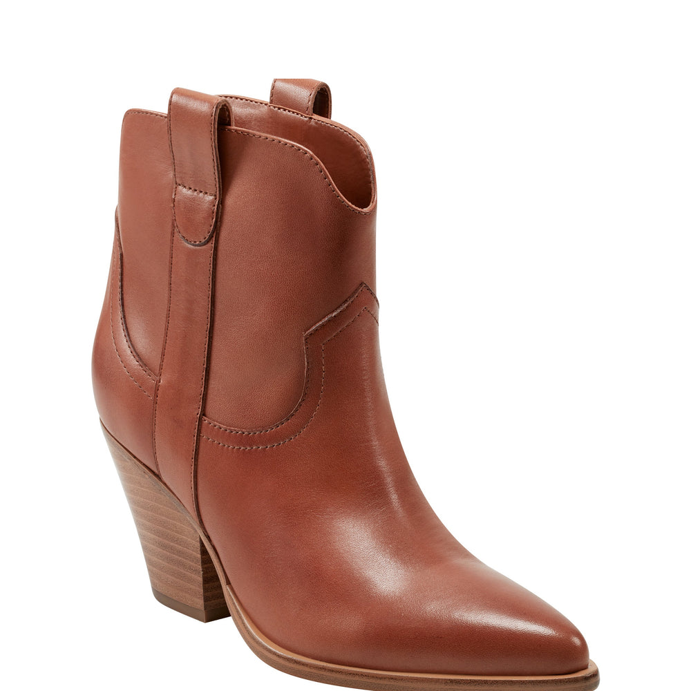 Marlie Western Bootie - Natural Leather