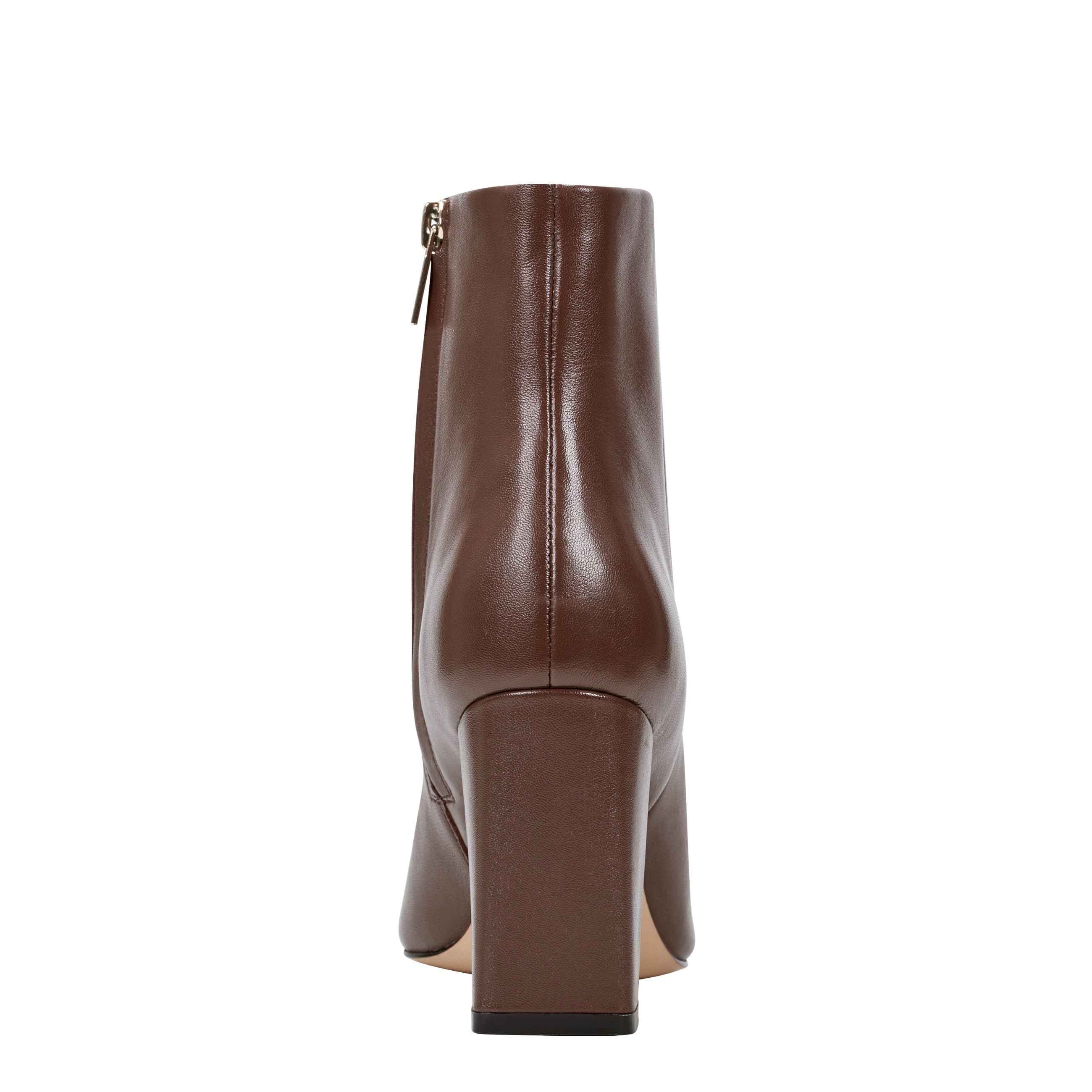Yanara Heeled Bootie - Dark Brown Leather