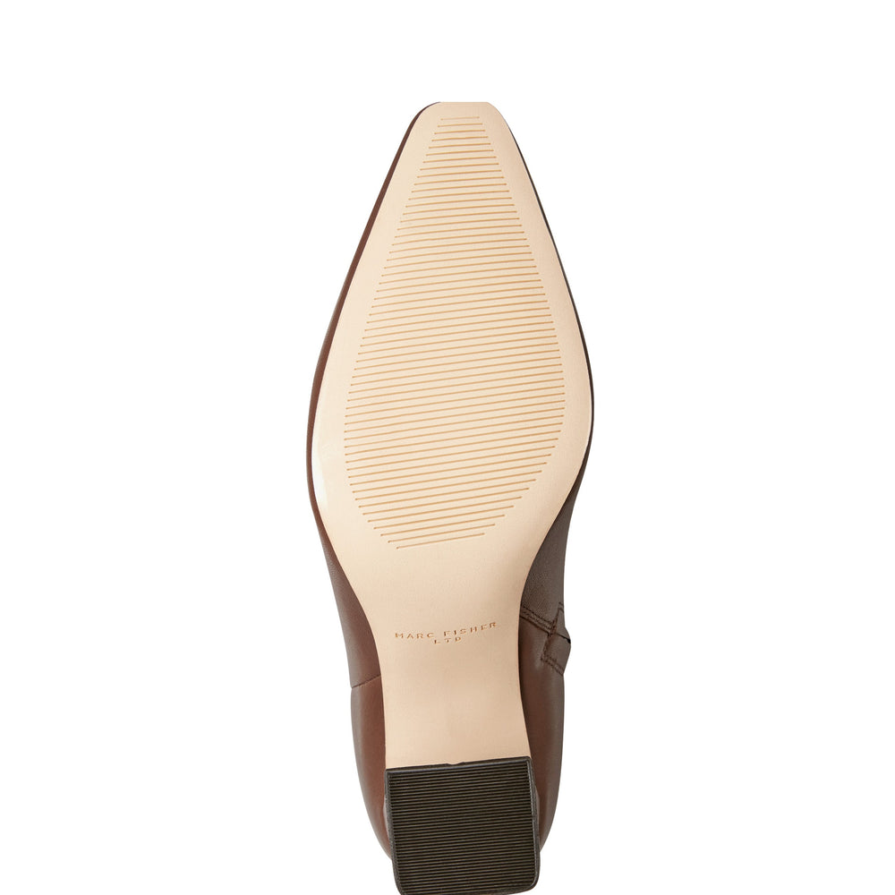 Yanara Heeled Bootie - Dark Brown Leather