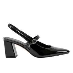 Lanai Slingback Pump - Black Patent