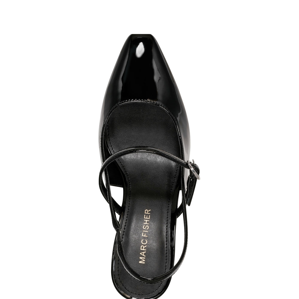 Lanai Slingback Pump - Black Patent