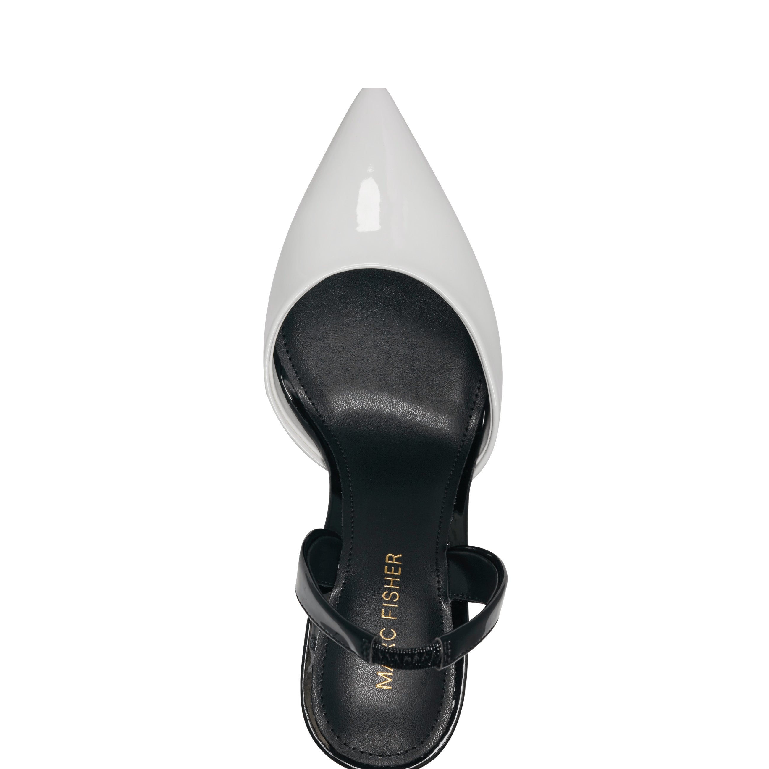 Hadya Slingback Pump - White/Black