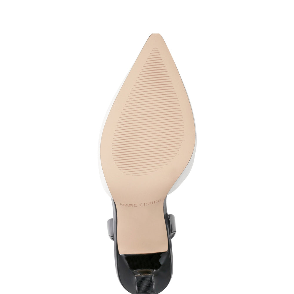 Hadya Slingback Pump - White/Black