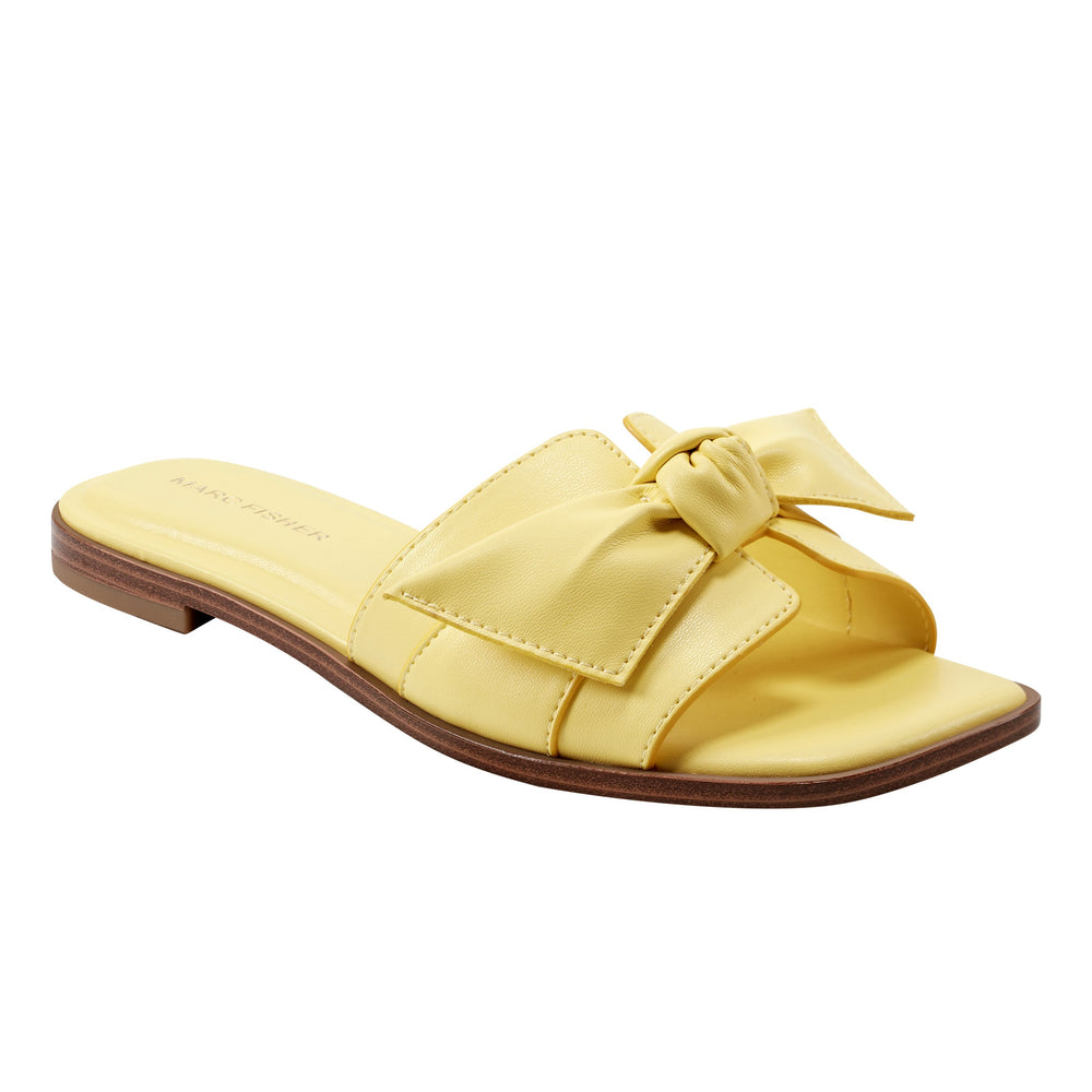 Finey Flat Bow Sandal - Yellow