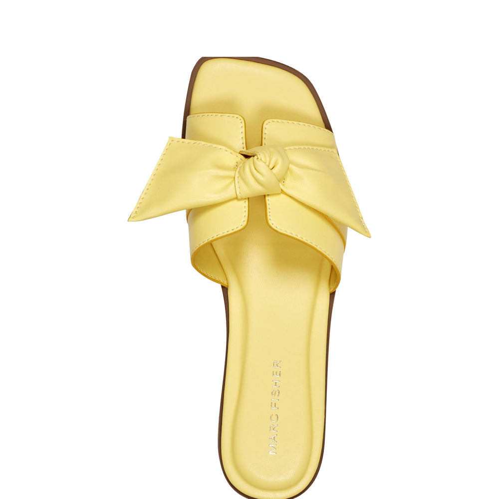 Finey Flat Bow Sandal - Yellow