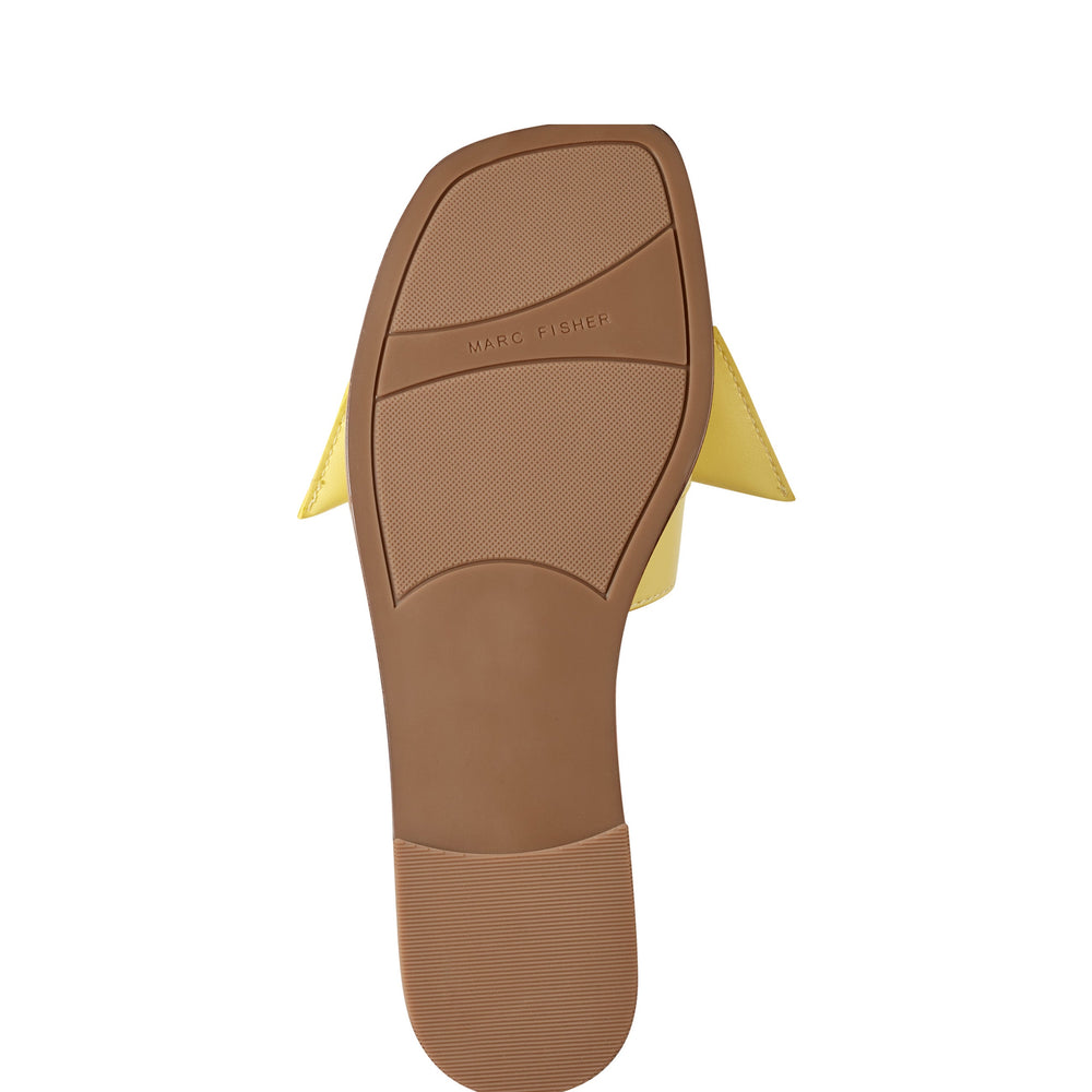 Finey Flat Bow Sandal - Yellow