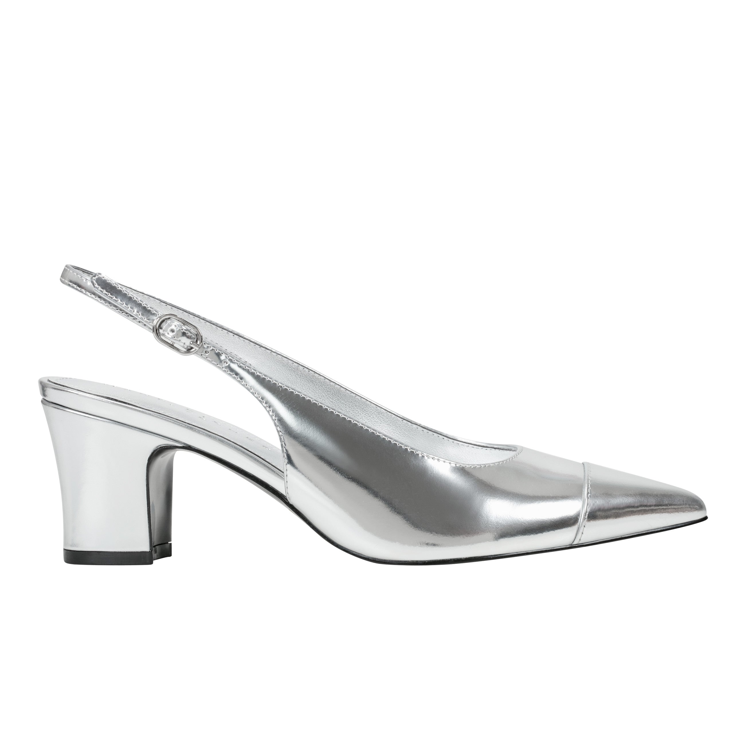 Blakeley Slingback Pump - Silver Leather