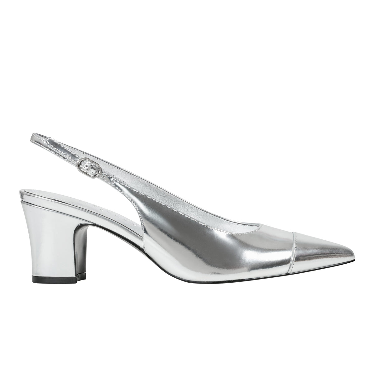 Blakeley Slingback Pump - Silver Leather