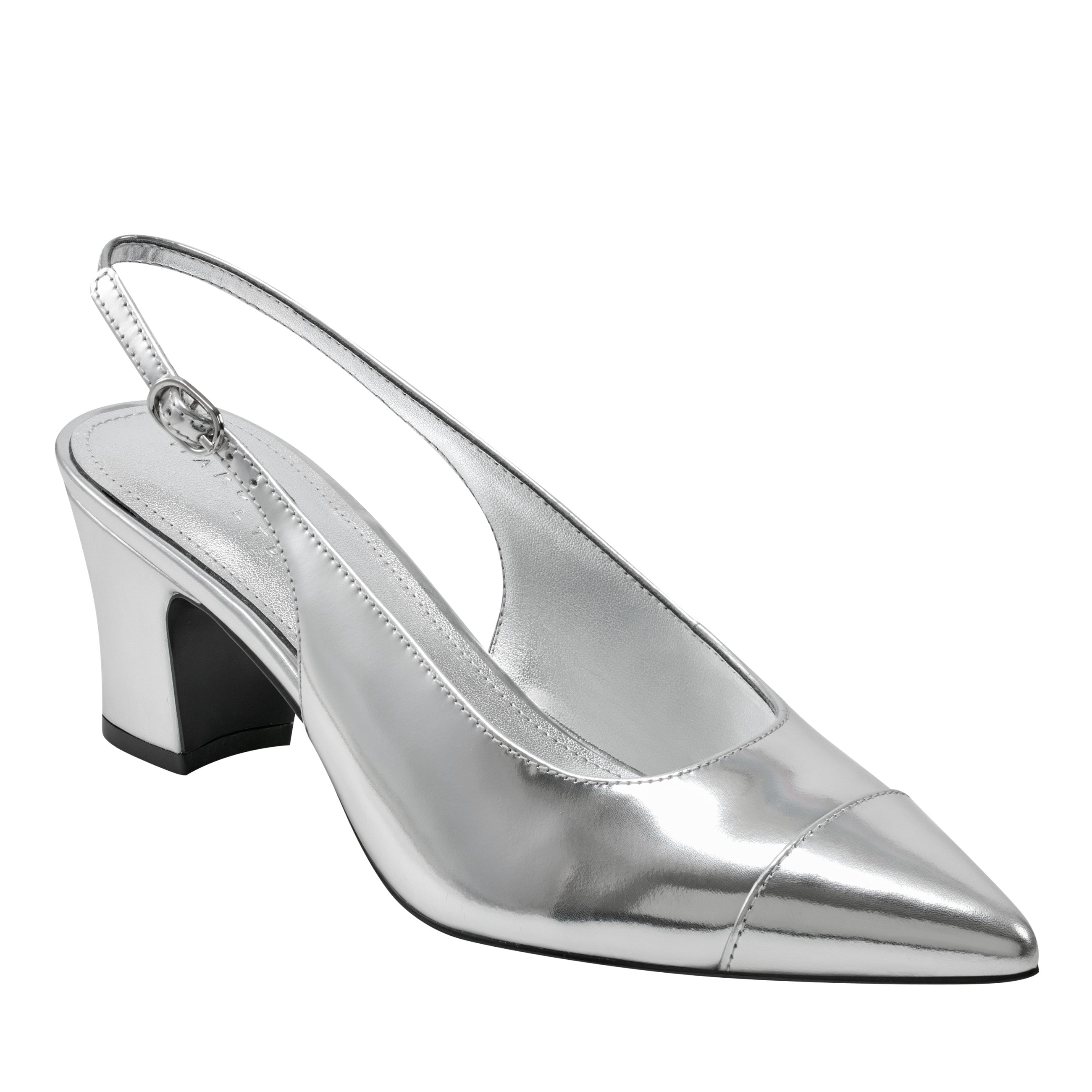 Blakeley Slingback Pump - Silver Leather