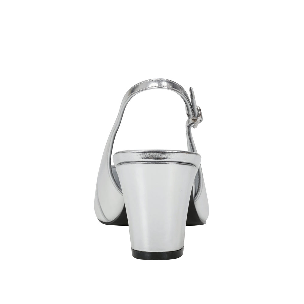Blakeley Slingback Pump - Silver Leather