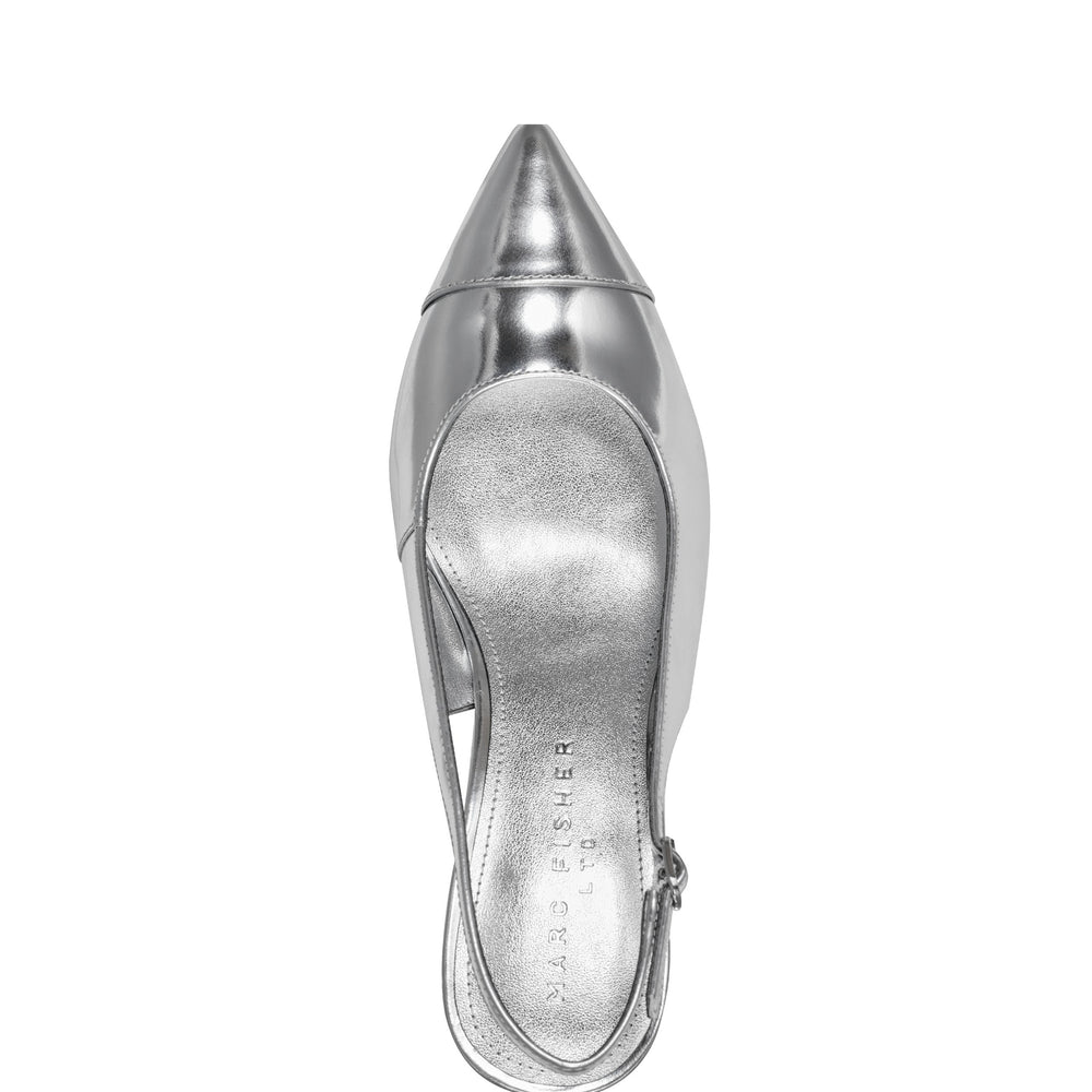 Blakeley Slingback Pump - Silver Leather