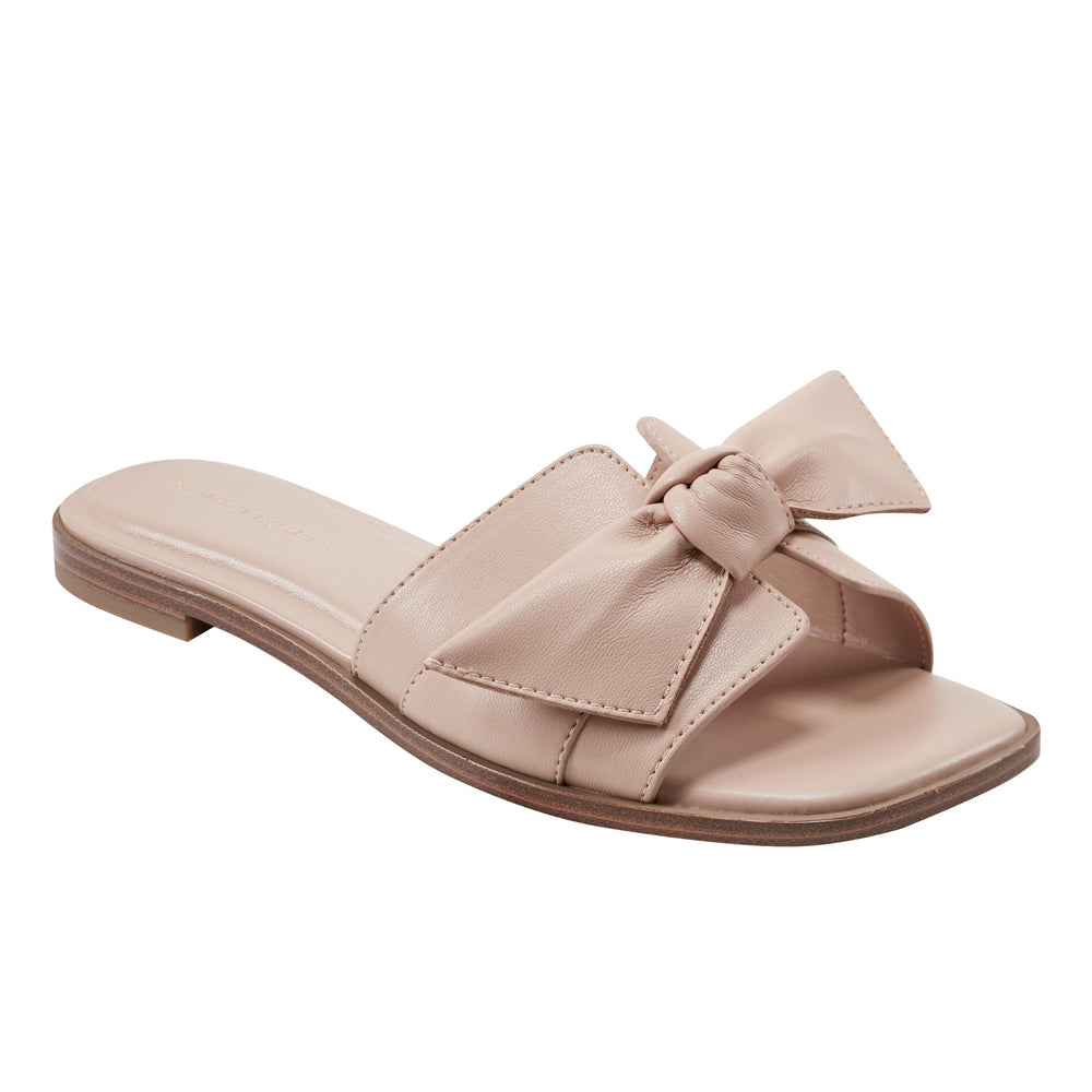 Finey Flat Bow Sandal - Light Natural