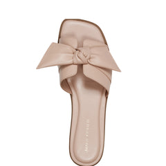 Finey Flat Bow Sandal - Light Natural