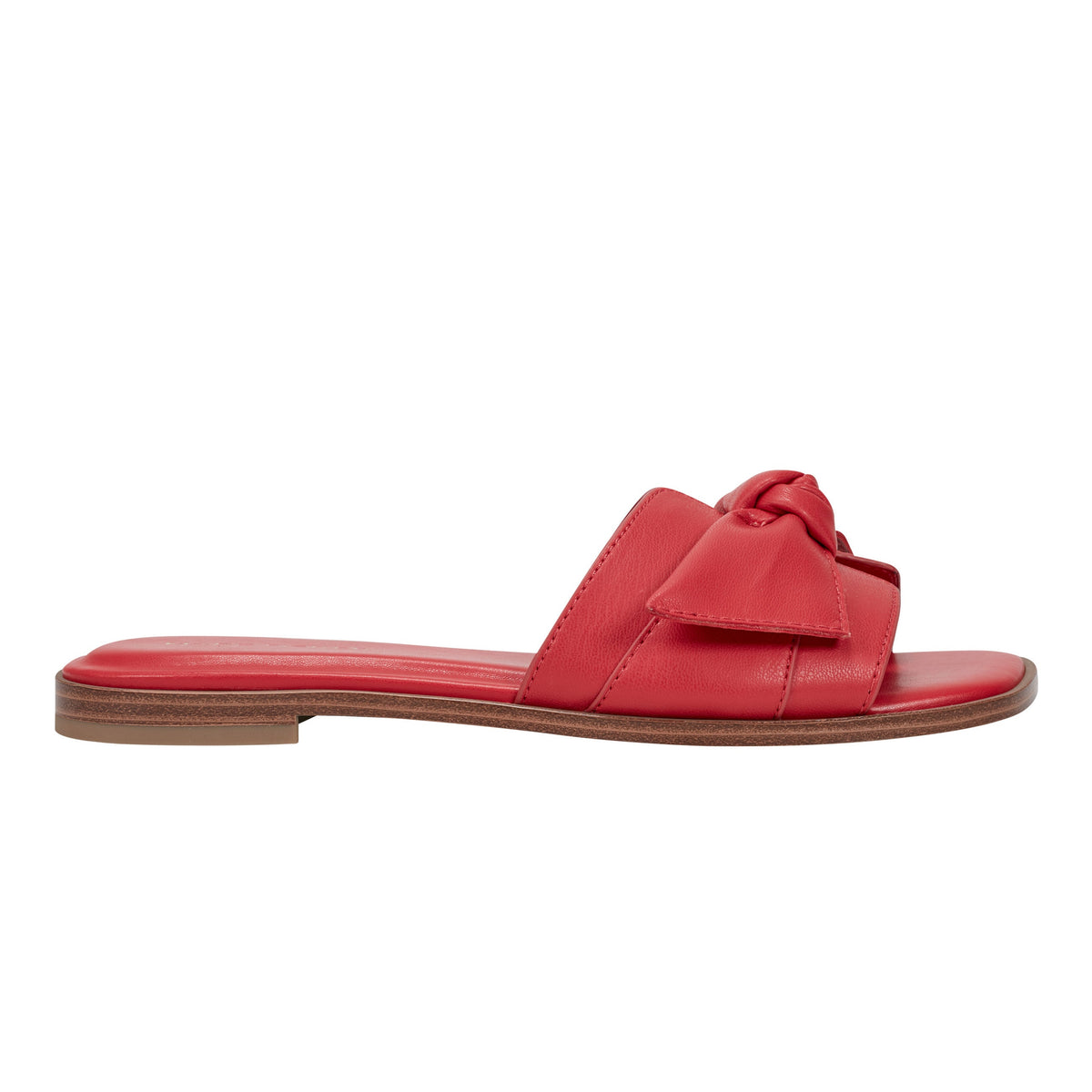 Finey Flat Bow Sandal - Red