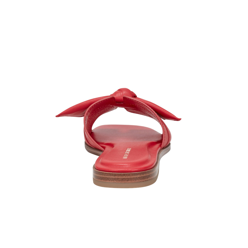 Finey Flat Bow Sandal - Red