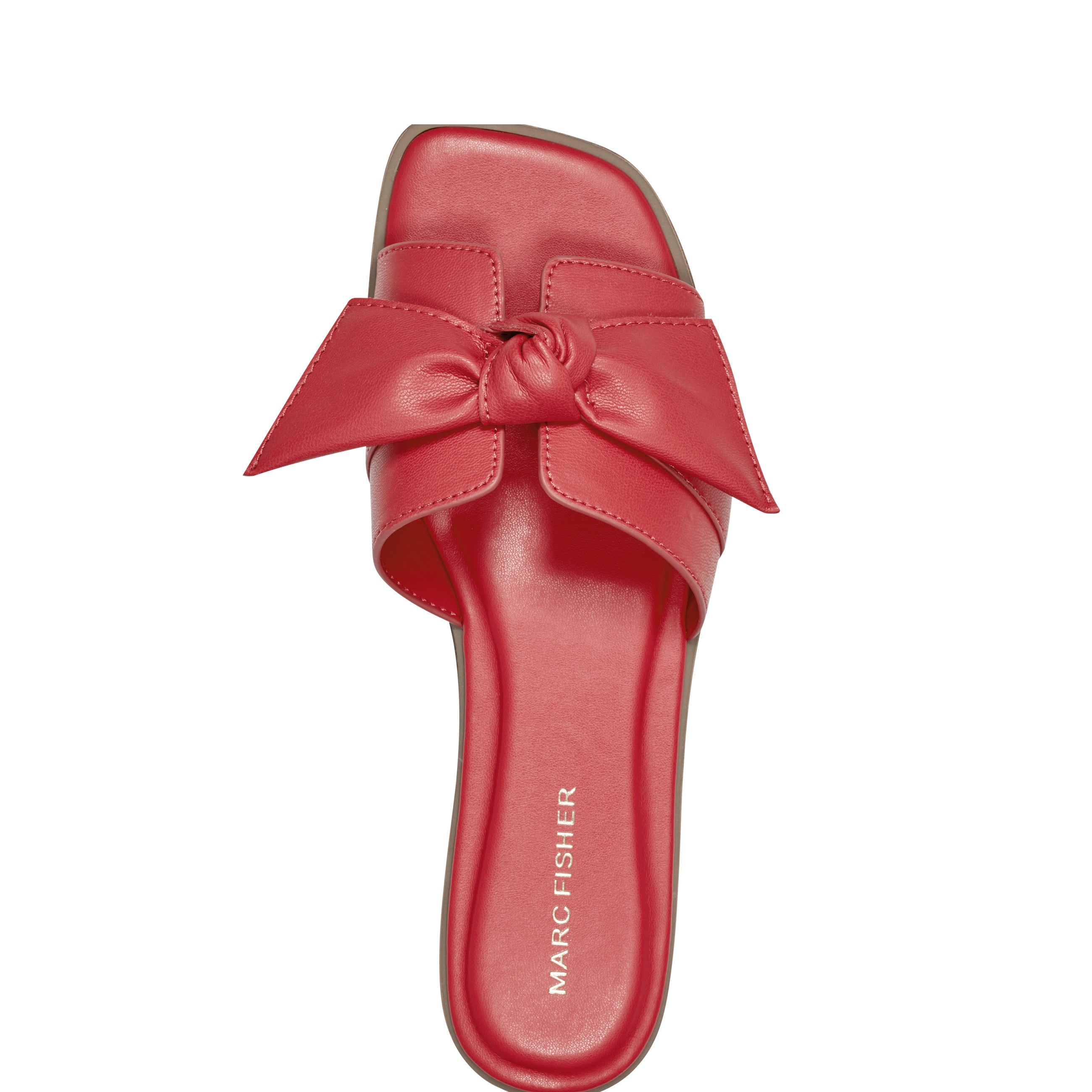 Finey Flat Bow Sandal - Red