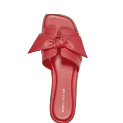 Finey Flat Bow Sandal - Red