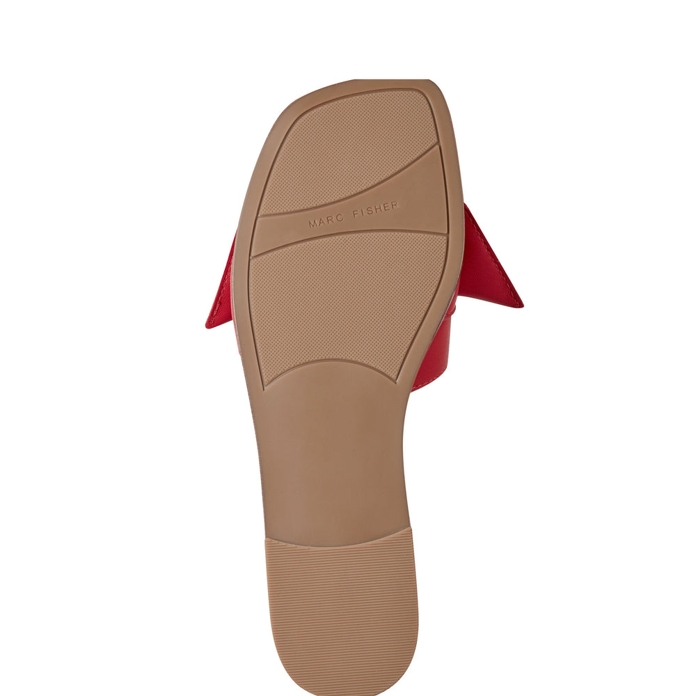 Finey Flat Bow Sandal - Red