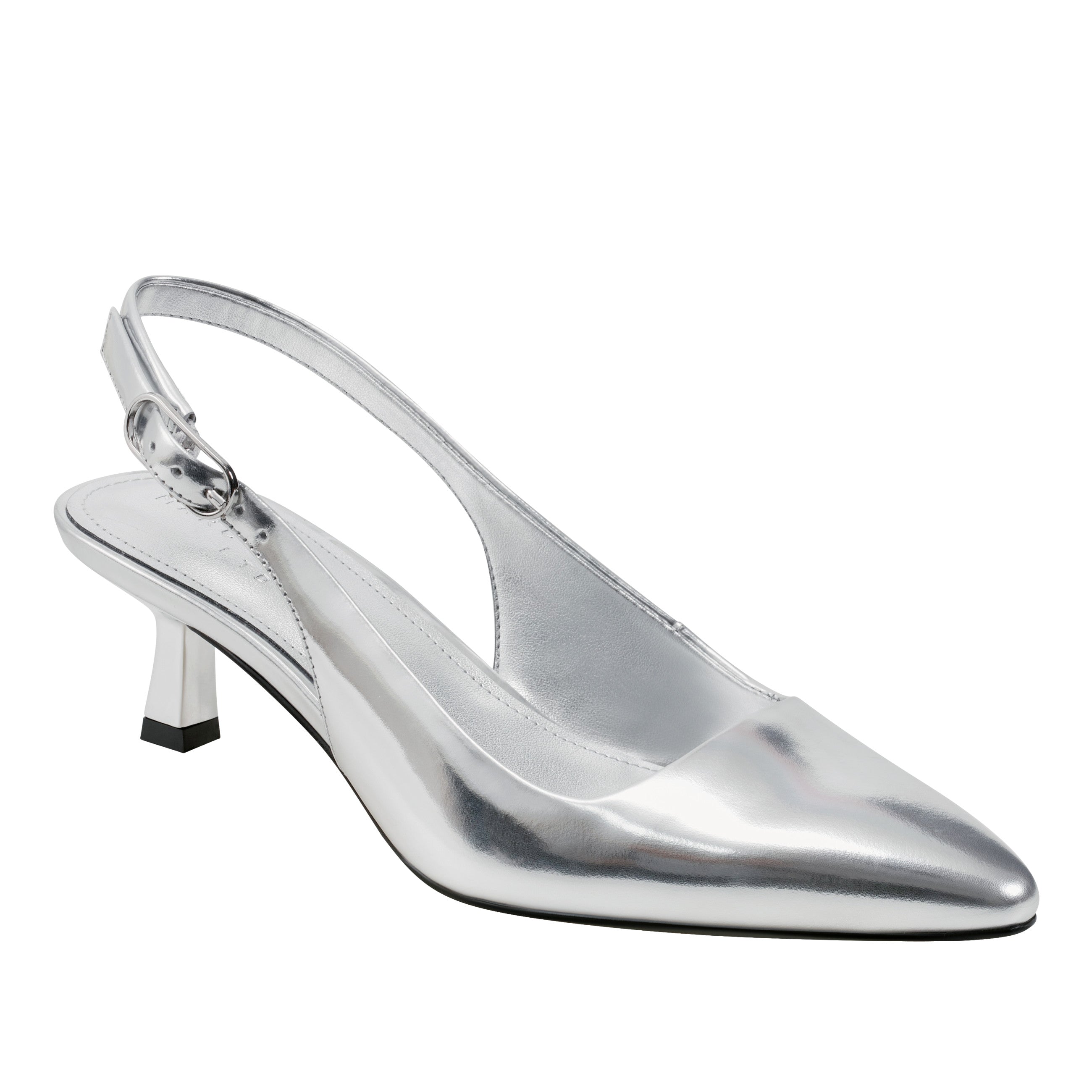 Kory Slingback Pump - Silver Leather