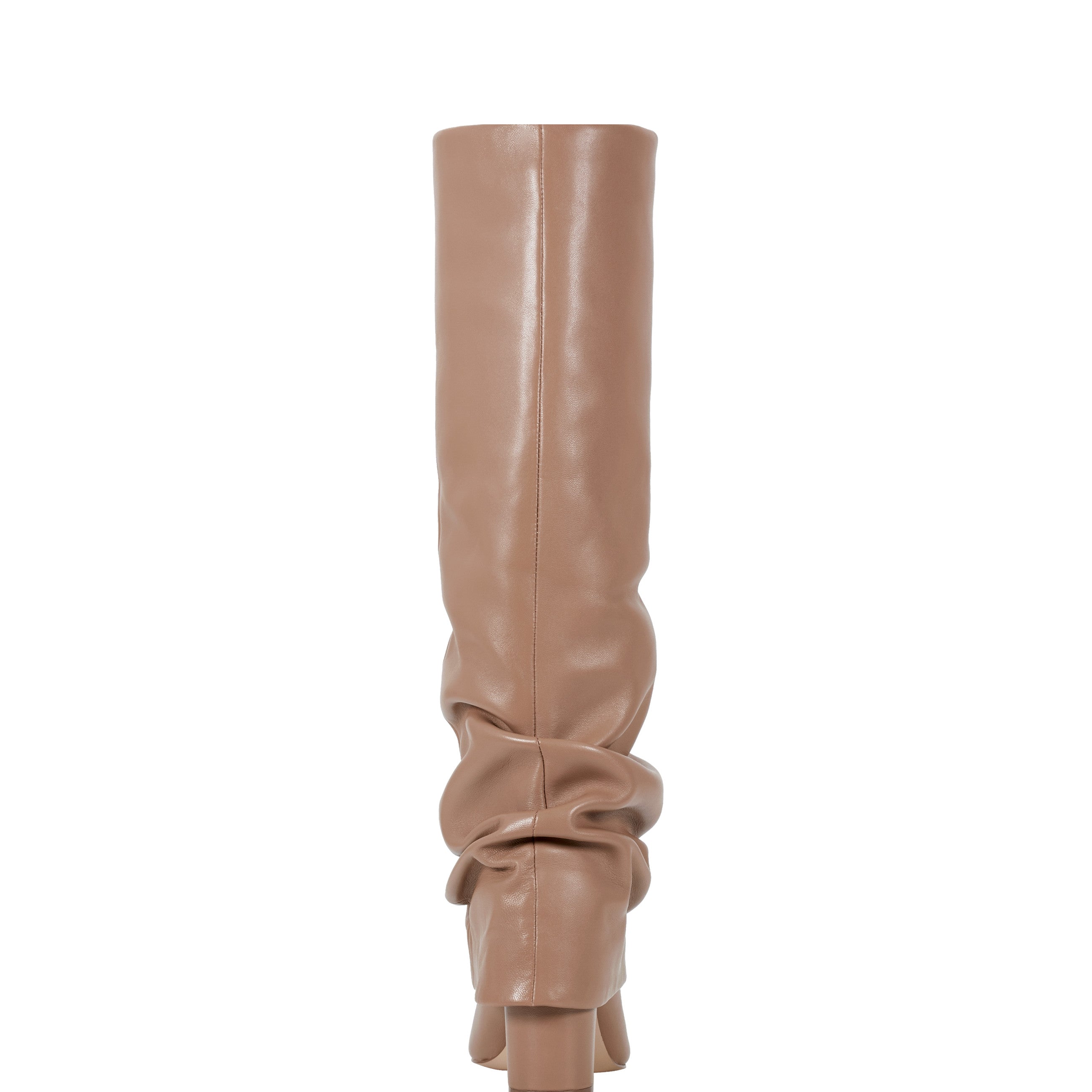 Lalita Foldover Dress Boot - Light Natural Leather